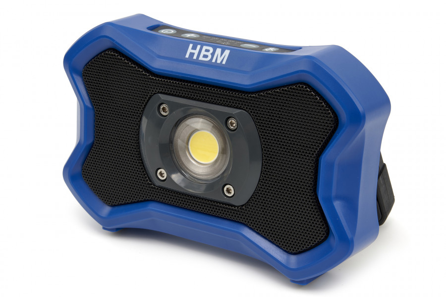 Hbm Lumen Dimbare Oplaadbare Led Bouwlamp Met Bluetooth Speaker