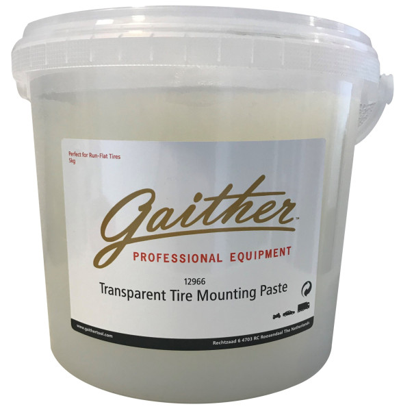 Gaither bandenmontagepasta, bandenvet transparant, 5 Kg