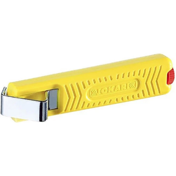 Découvrez le couteau à dénuder Standard No. 16 de Jokari. Ce couteau est un outil indispensable pour dénuder et couper les câbles dans toutes les situations. Les électriciens travaillent quotidiennement avec des câbles et des conduits et pour un travail précis et de qualité, il est essentiel d'utiliser un outil approprié. 