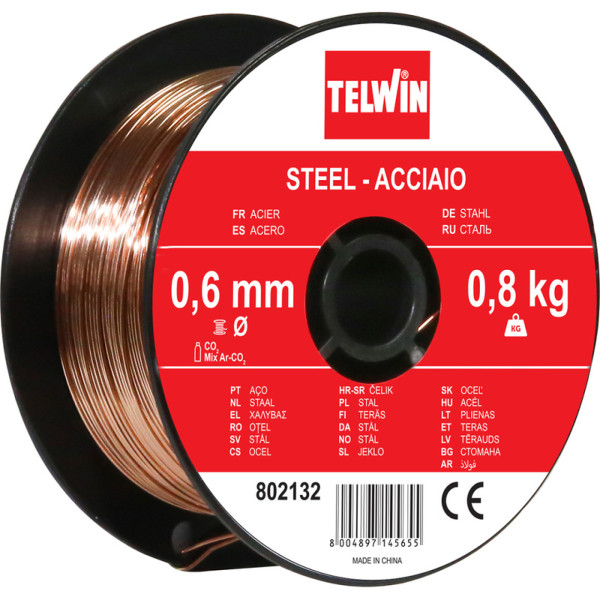 Fil de soudage Telwin CO-2 0,6 mm 0,8 kg