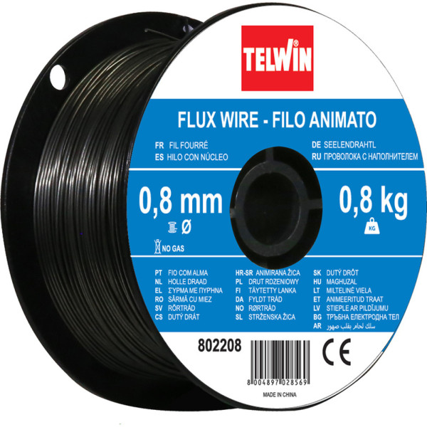 Telwin gasloos fluxdraad 0.8 mm 0.8 kg