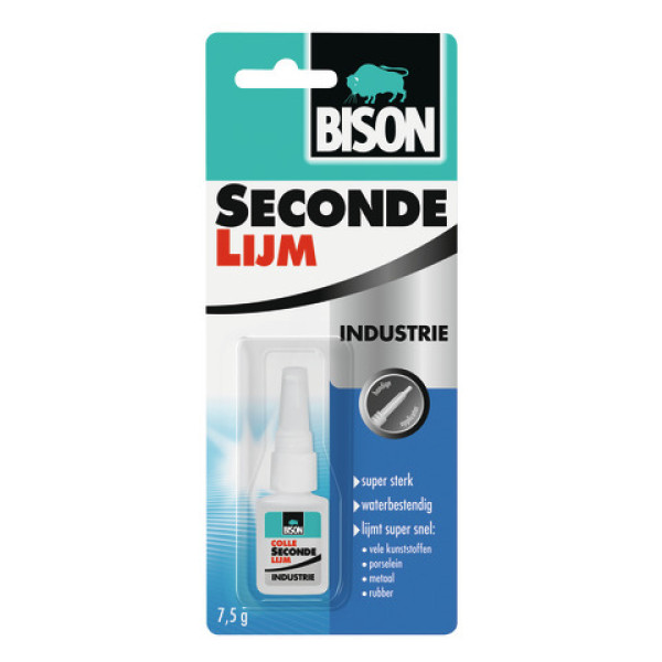 Bison Instant Glue Industry 7.5 g flacon carte