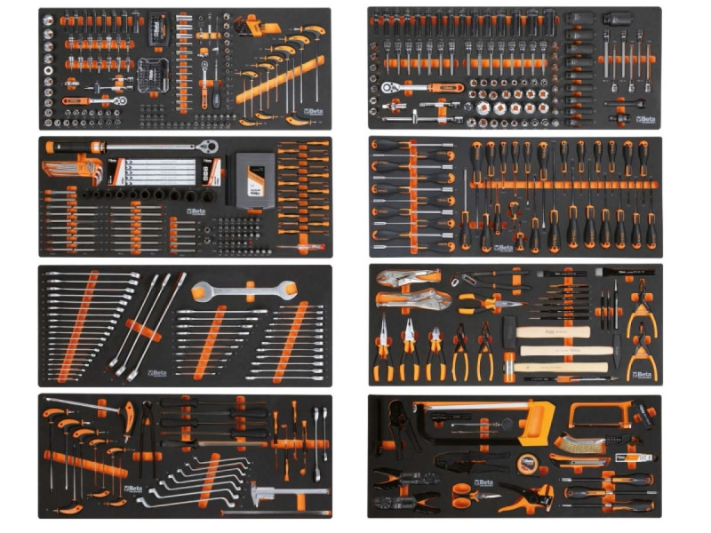 Carro de Ferramentas XL 9 Gavetas Completo com 493 Peças Beta Easy 2400S  XLO9/E-XL
