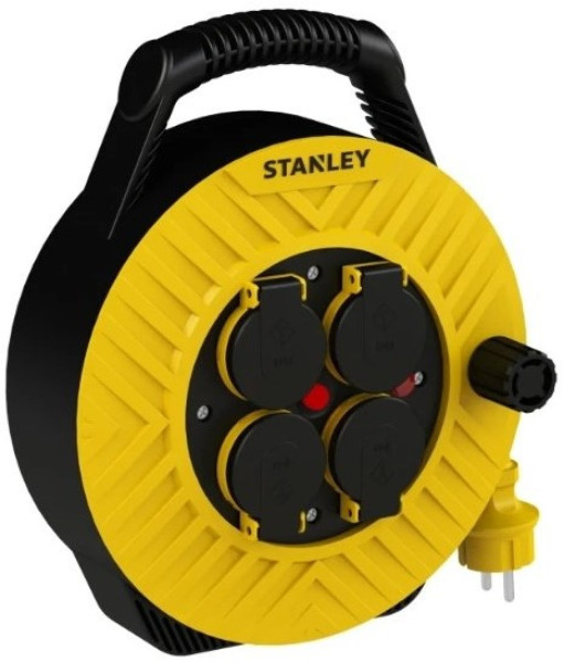 Stanley kabelhaspel, stroomhaspel 10 meter H05VV - F 3 x 1.5 mm