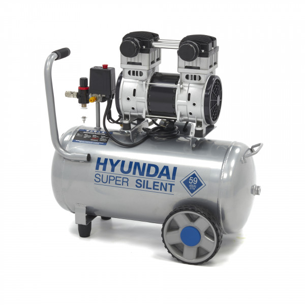Compresseur professionnel Hyundai à faible bruit 50 litres