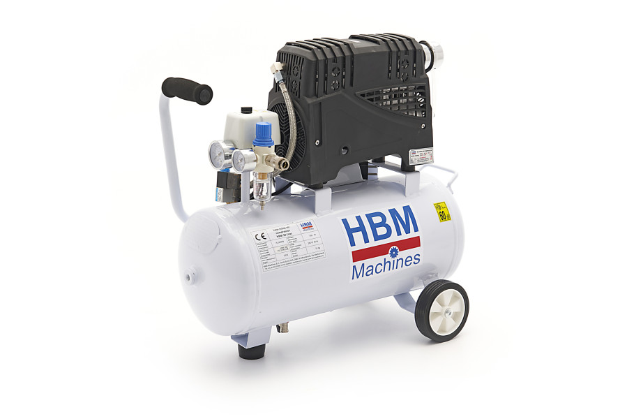 Compresseur professionnel à faible bruit de 30 litres de HBM - Modèle 2
