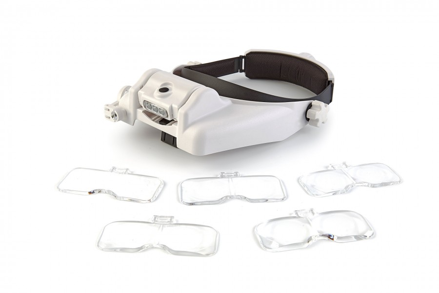 HBM Luxus-Lupenbrille mit 5 Linsen