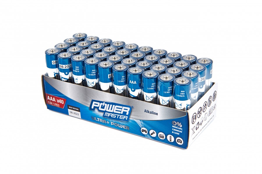 Silverline AAA Super-Alkaline-Batterie LR03 - 40 Stück