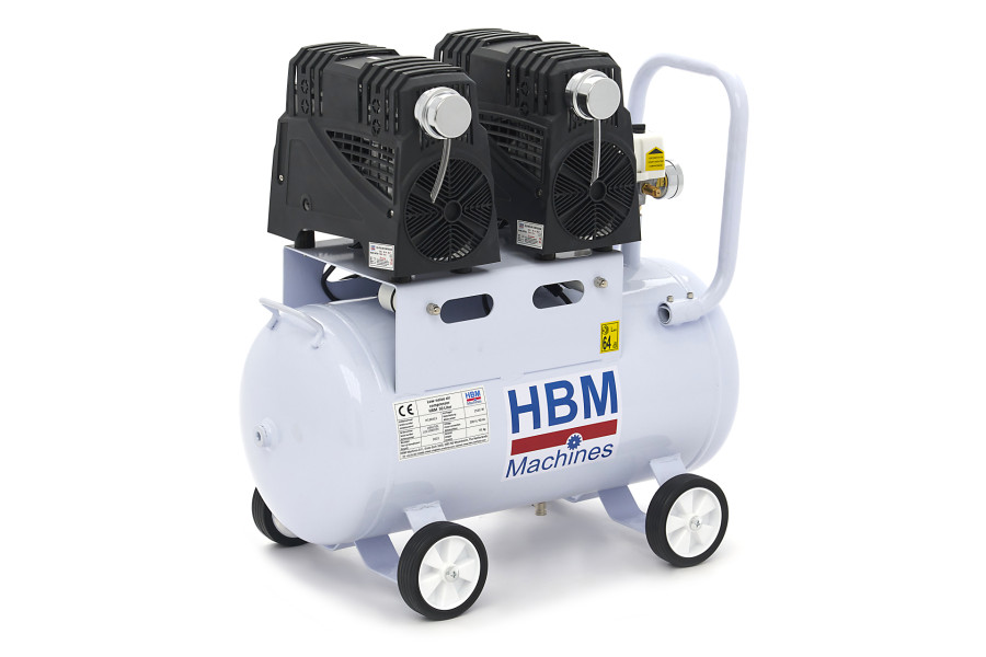 HBM Geräuscharmer Kompressor, 2 PS, 50L, Model 2