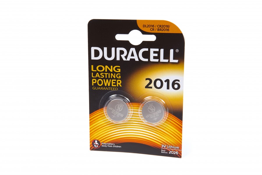 Piles bouton Duracell 2016 2pcs