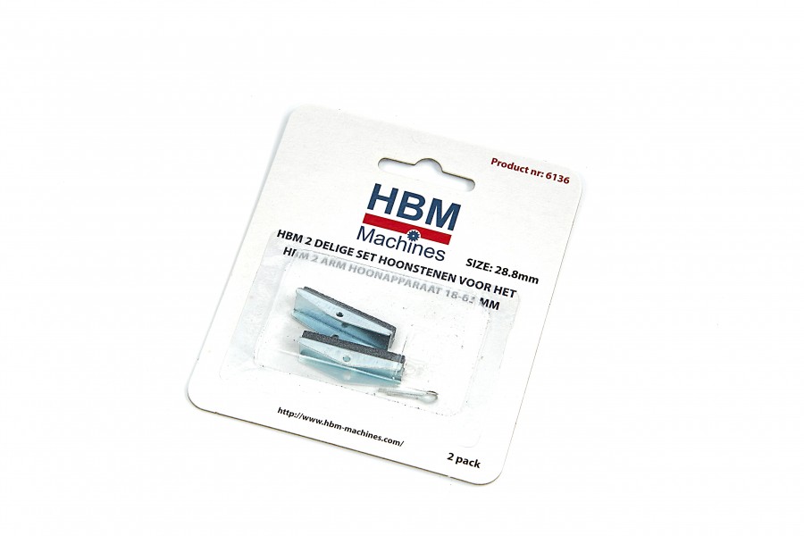 HBM 2 Delige set Hoonstenen voor 2 ARM Hoonapparaat 18 - 63 mm