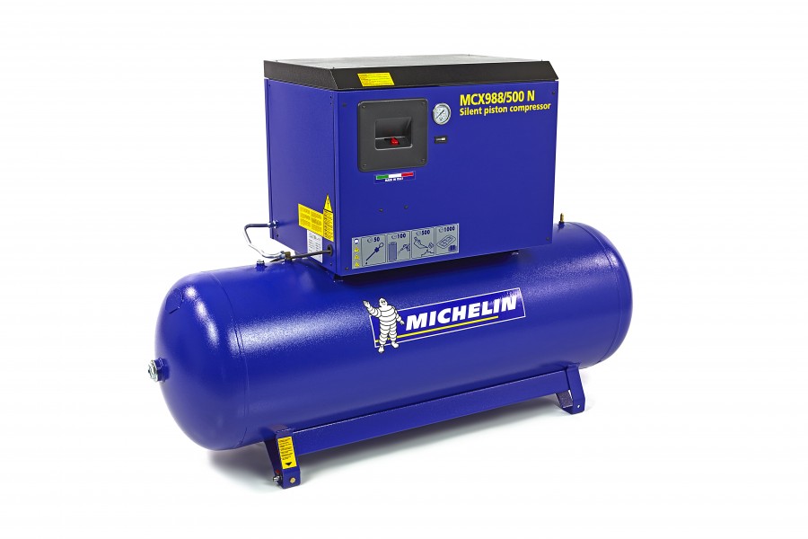 Michelin 10 PS 500 Liter schallgedämpfter Kompressor MCX 988/500 N