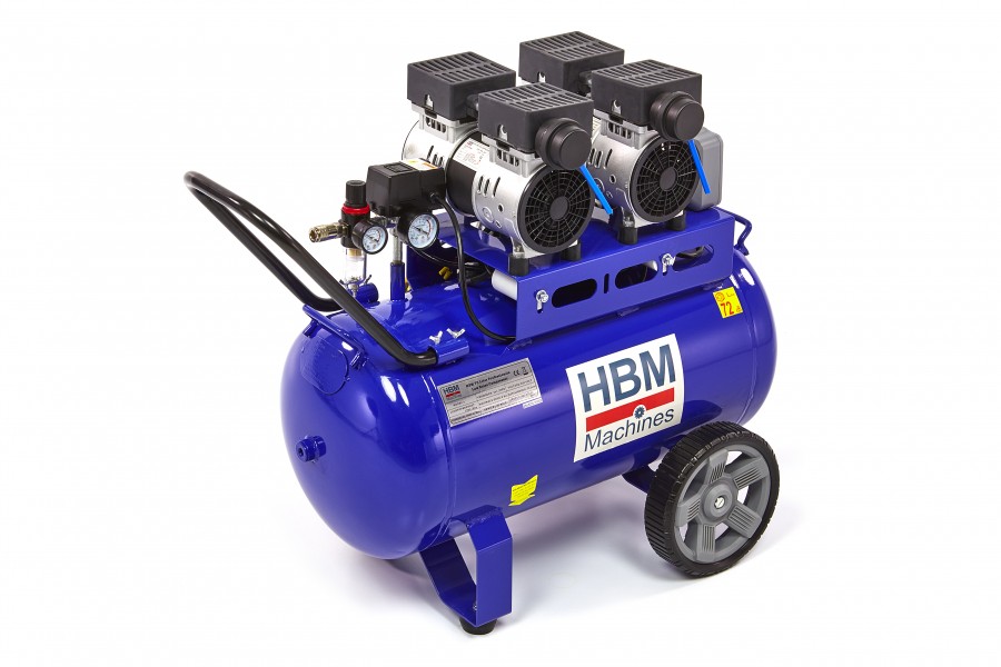 HBM 70 Liter Professioneller Geräuscharmer Kompressor Modell 2