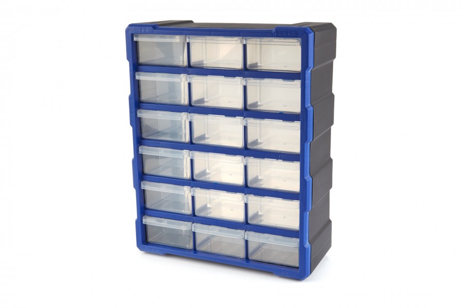 Armoire à compartiments HBM 18 tiroirs, armoire à casiers, casier de rangement