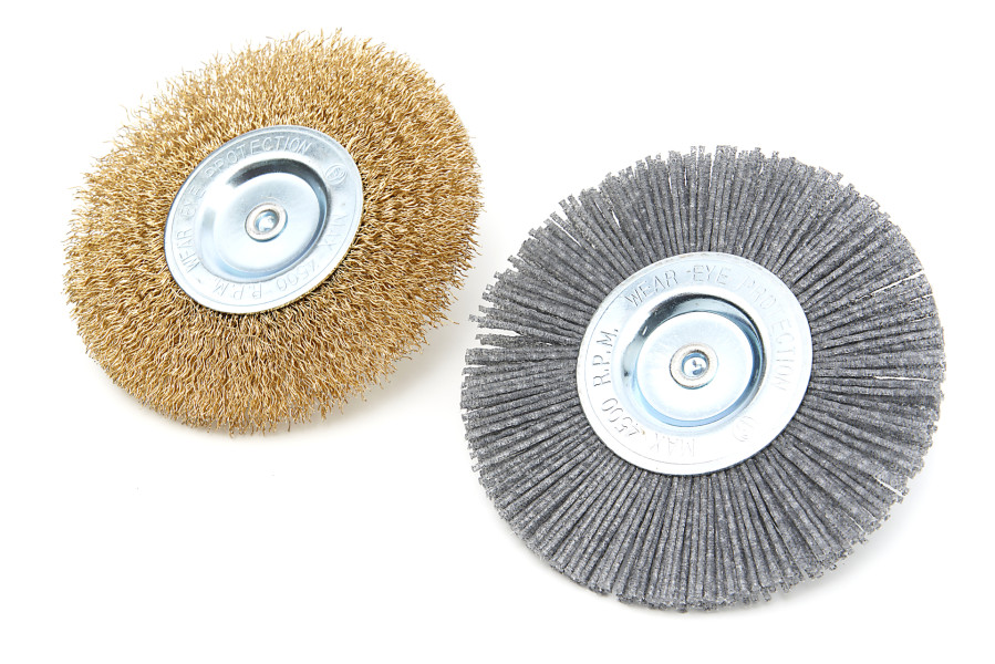 HBM Jeu de brosses de rechange pour la brosse à mauvaises herbes électrique HBM, brosse à joints comprenant 2 roues de brosse
