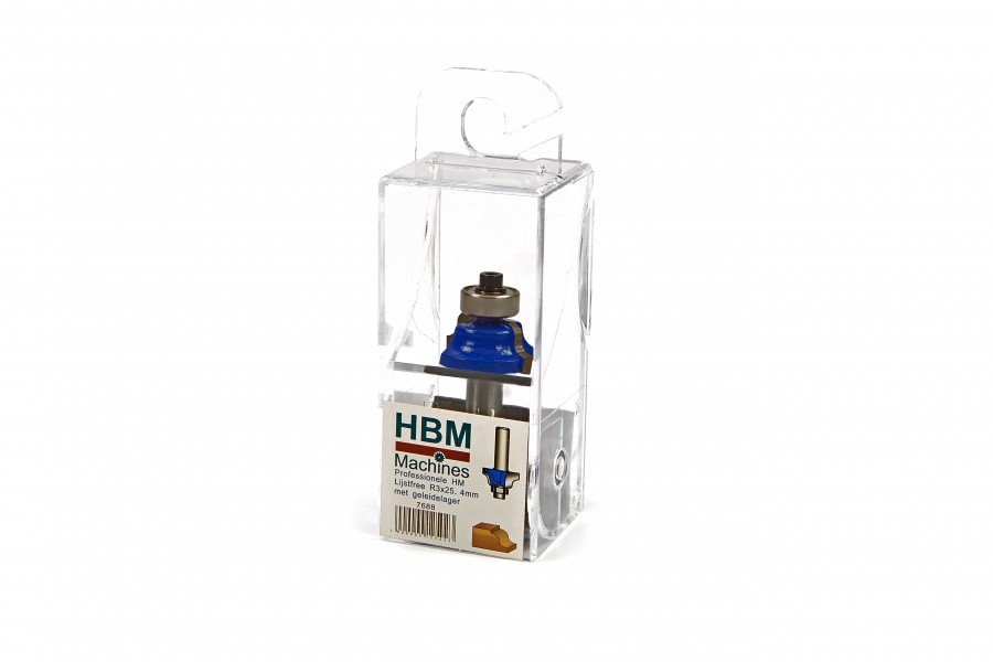 HBM Professional HM Profilschneider, Listenschneider R3,2 x 25,4 mm. Mit Führungslager