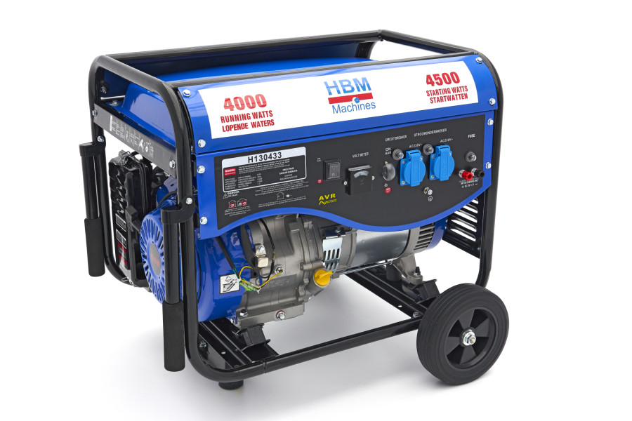 HBM 4300W Generator, Aggregat mit 389 cc Benzinmotor, 230 V