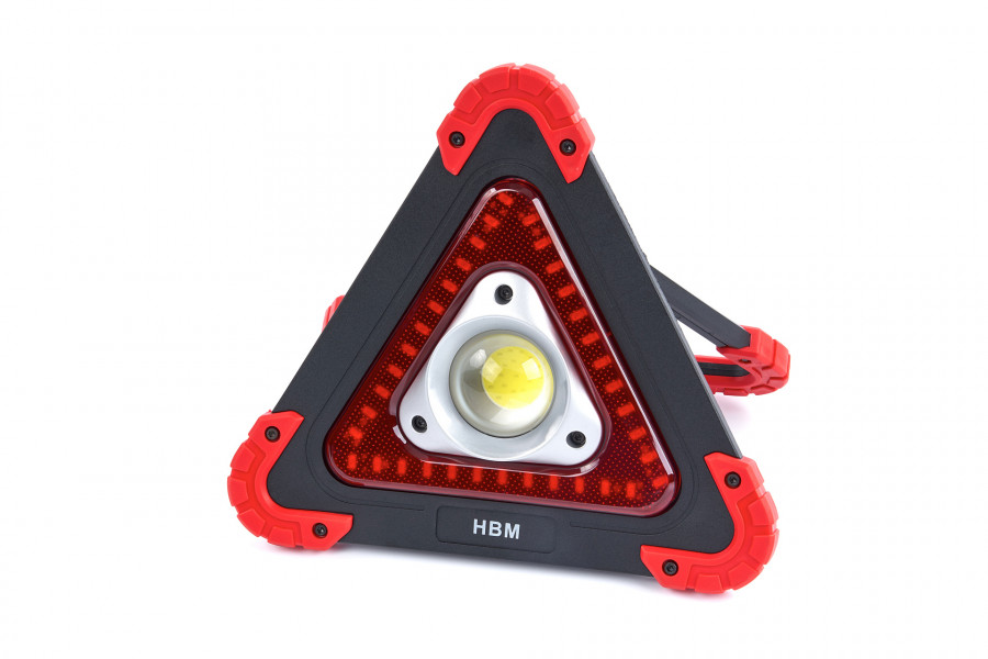 HBM LED-Baulampe, batteriebetriebene Warnleuchte 10 Watt - 450 Lumen mit 36 LEDs