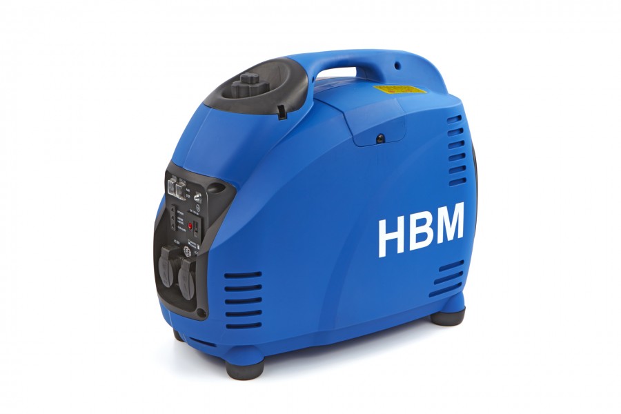 HBM 2000 Watt Inverter Generator, Aggregaat Met 80 cc Benzinemotor, 2 x 230 V