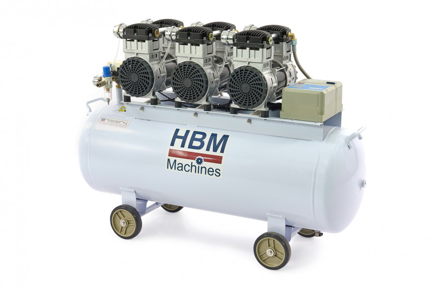 HBM 6 PK geräuscharmer 150-Liter-Kompressor