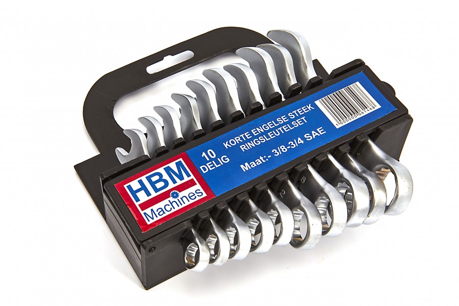 HBM 10-teiliger kurzer englischer Steckschlüsselsatz
