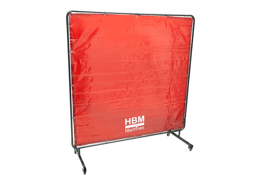 HBM mobile Schweißschutzwand 174 x 174 cm