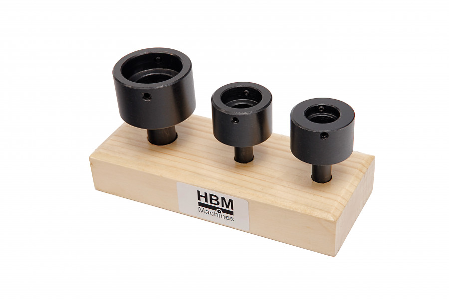 HBM 3 Delige Cilindrische Snijplaathouderset