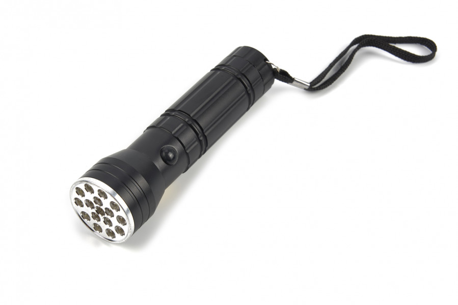 Lampe de poche LED 3-en-1 Mannesmann, pointeur laser et fonction lumière UV