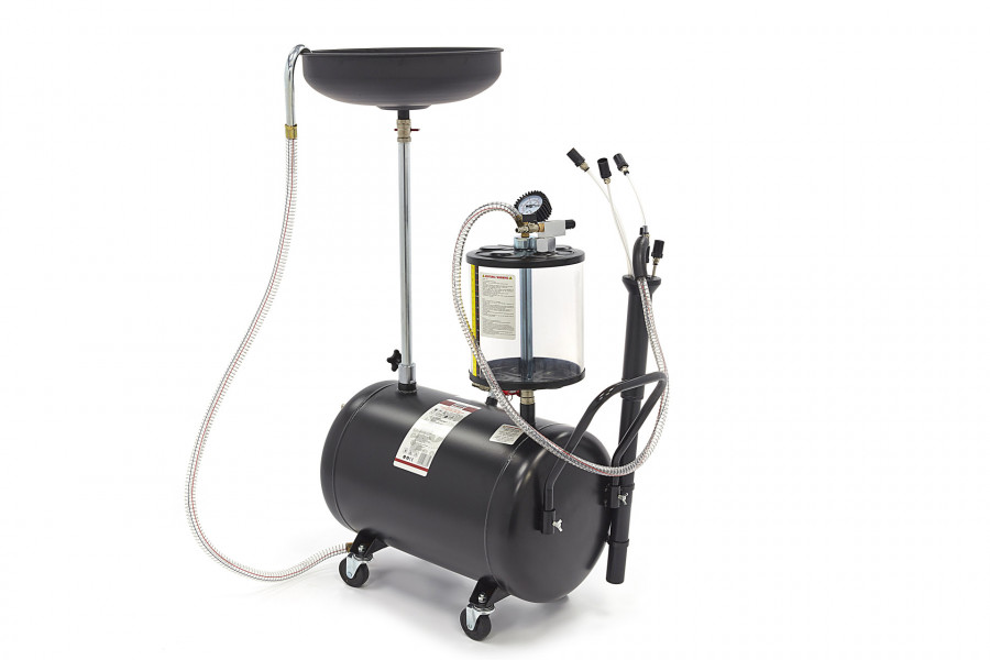 HBM Système de collecte - Bac de vidange sur roulettes - Récupérateur d'huile usée 70 litres