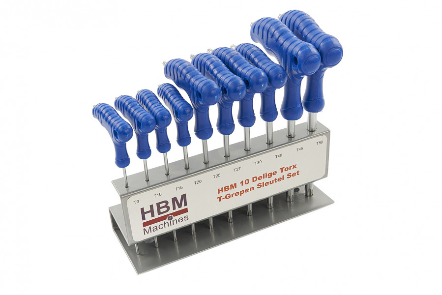 HBM 10 Delige Torx T-Grepen Sleutel Set