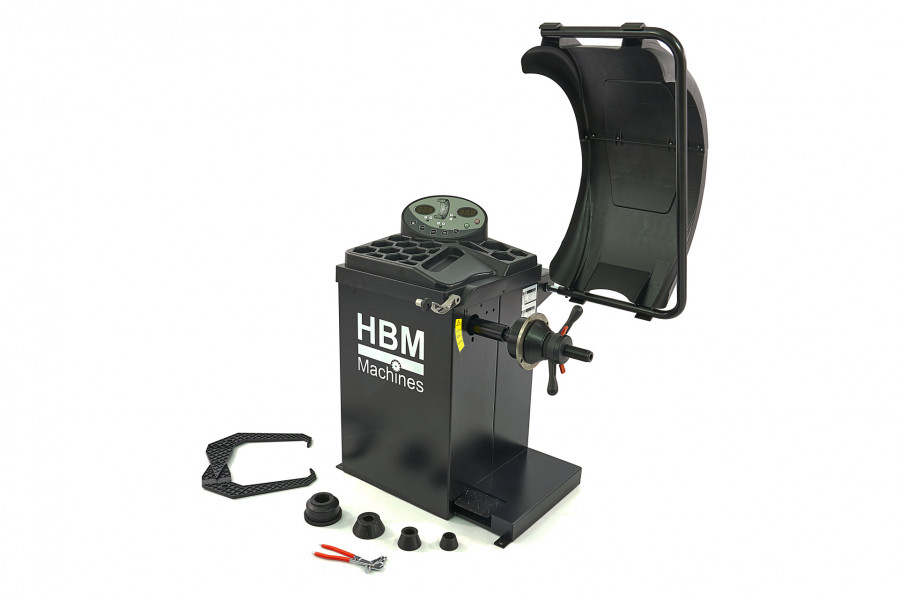 HBM Profi-Reifenwuchtmaschine 10 - 24" mit Fußbremse