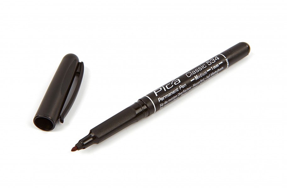 Pica 534/46 Permanent Pen 1,0mm rond zwart