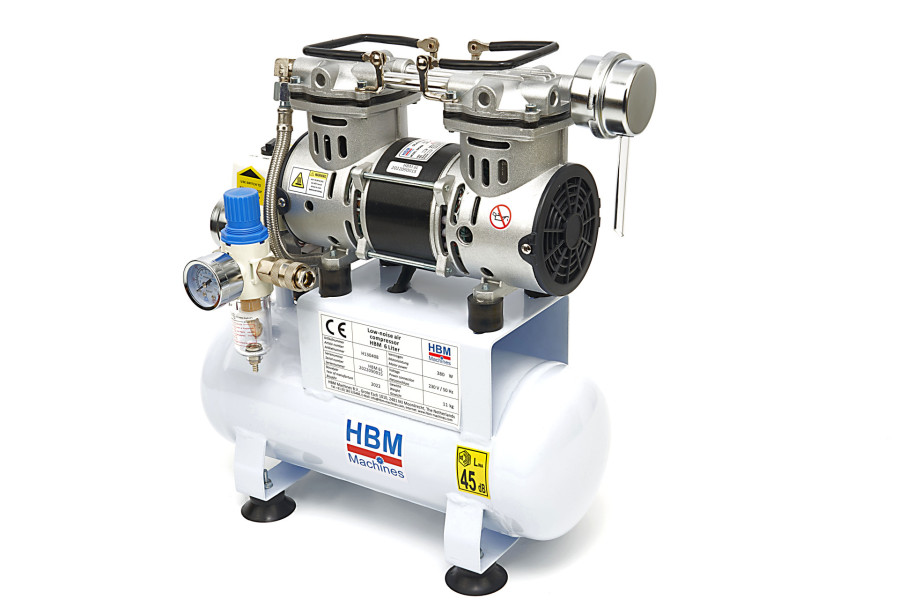 HBM low noise compressor 6 liter, Model 2
