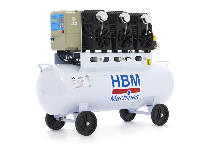 Compresseur professionnel silencieux de 70 litres de HBM - Modèle 2