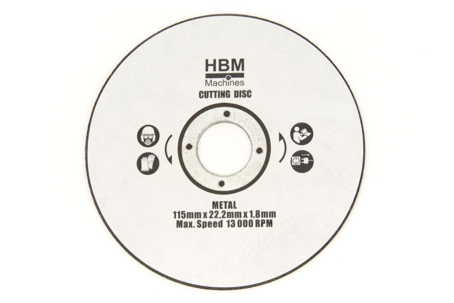 HBM doorslijpschijf 115 mm voor de HBM invalzaag, liniaalzaag 1050 watt 115 mm