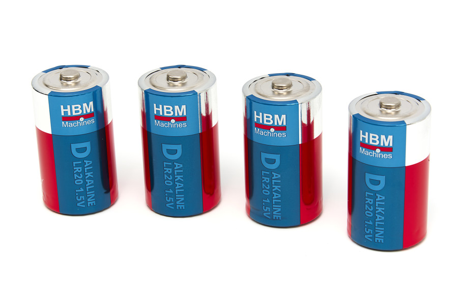 HBM 4 Stück Typ D Super Alkaline-Batterien LR20