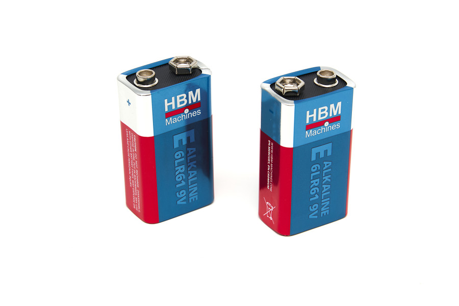 HBM 2 pièces 9 Volt Super Alkaline Batteries 6LR1