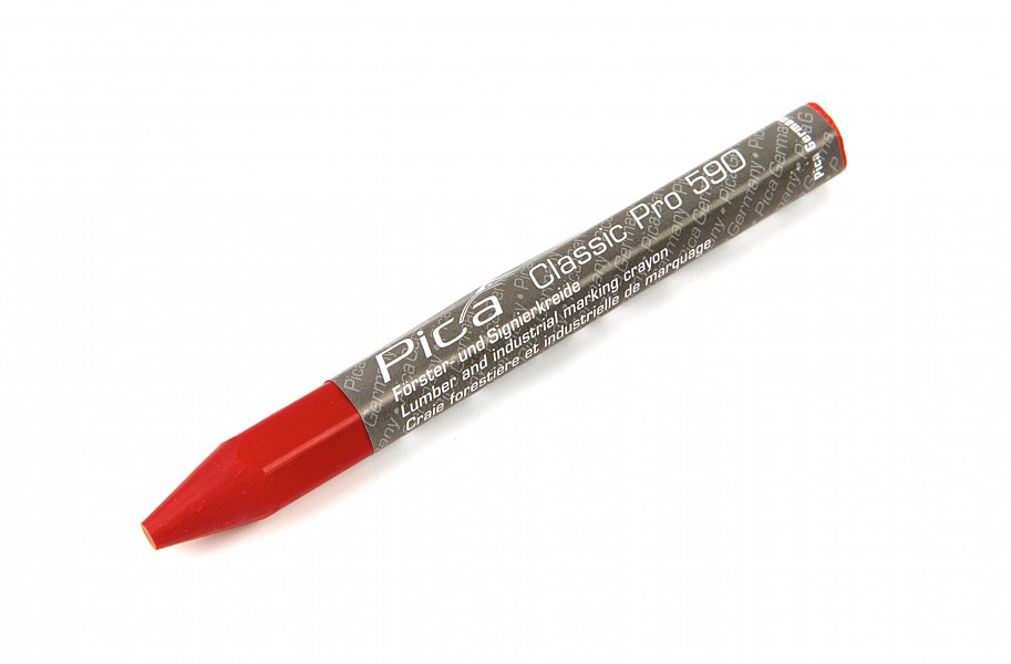 Pica 12st 590/40 Markeerkrijt PRO 12x120 mm Rood