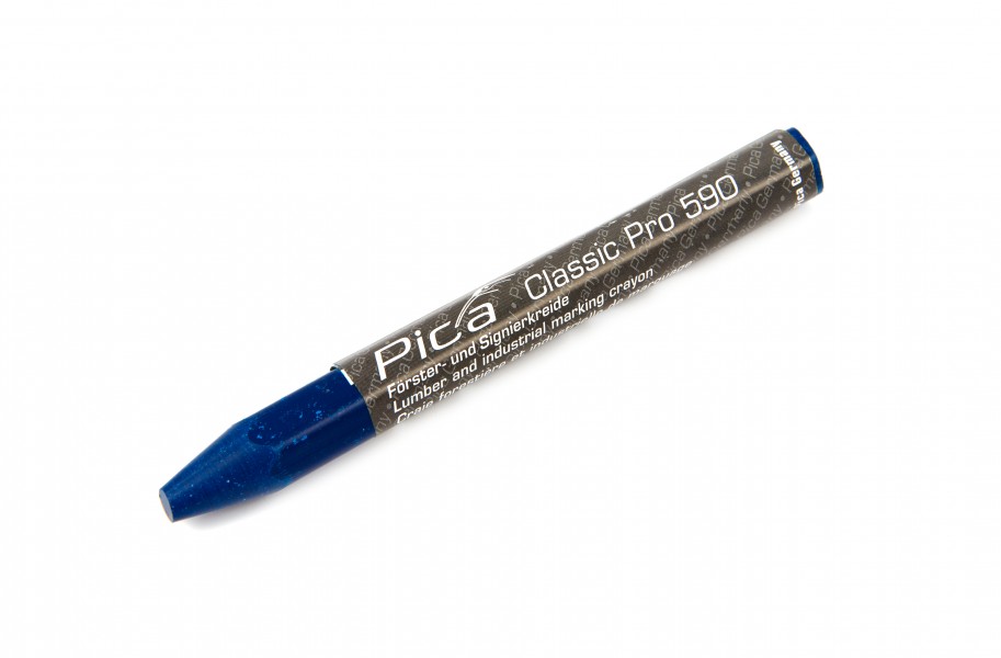 Pica 12st 590/41 Craie de marquage PRO 12x120 mm Bleu
