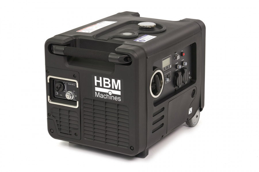 HBM 4.000W Generator Inverter mit 223 cc Benzinmotor, 230V/12V
