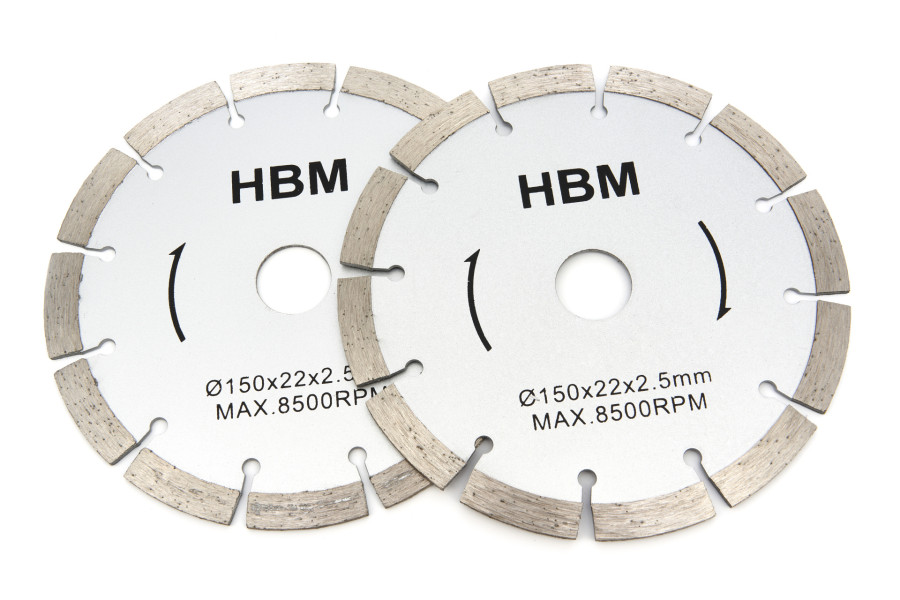 HBM Disques diamantés pour découpeuse murale / découpeuse de fentes électrique professionnelle 1 700 watts
