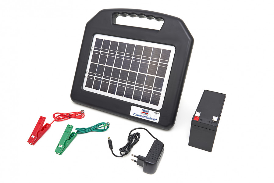 HBM Panneau solaire professionnel avec batterie 12V - 8Ah