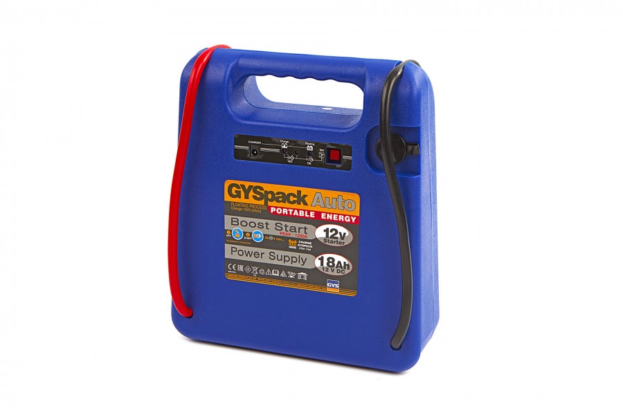 Gys Gyspack Car jump starter, Jumpstarer Battery booster, 230 V, 12 V, 18 Ah
