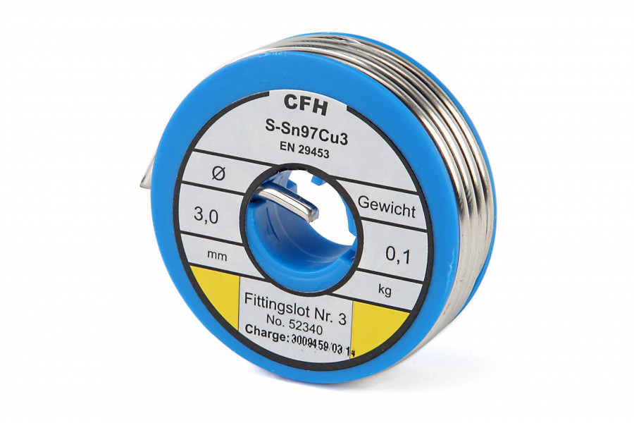 CFH Fitting Soldeer - WL 339 250 Gram. 3.0 mm.
