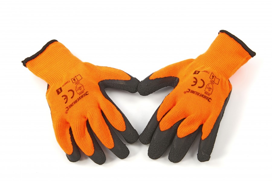 HBM Felgekleurde Oranje Bouwhandschoenen