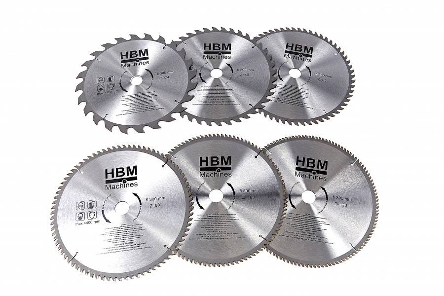 HBM HM-Kreissägeblätter 300 mm für Holz