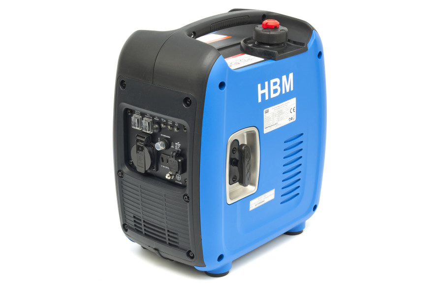 HBM 1.000W inverter generator met 60 cc benzinemotor, 230V/12V/USB
