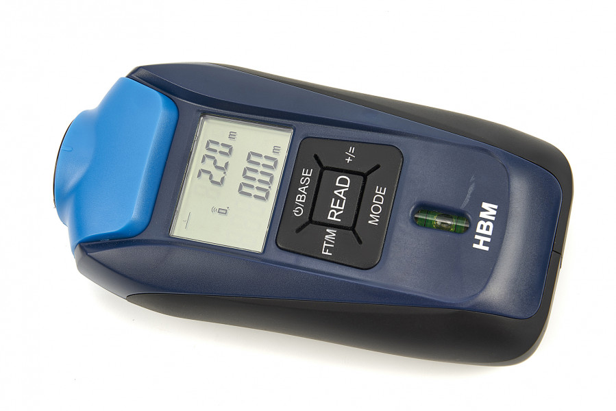 HBM 0,6 - 16 M Digitale Ultrasone afstandsmeter met laserpointer