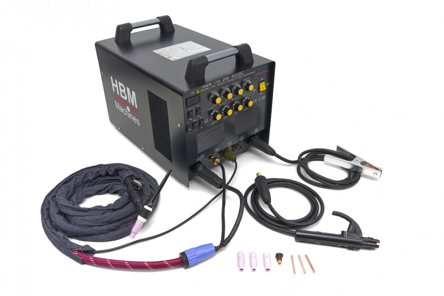 HBM TIG 200 AC/DC Wechselrichter mit Digitalanzeige und IGBT-Technologie