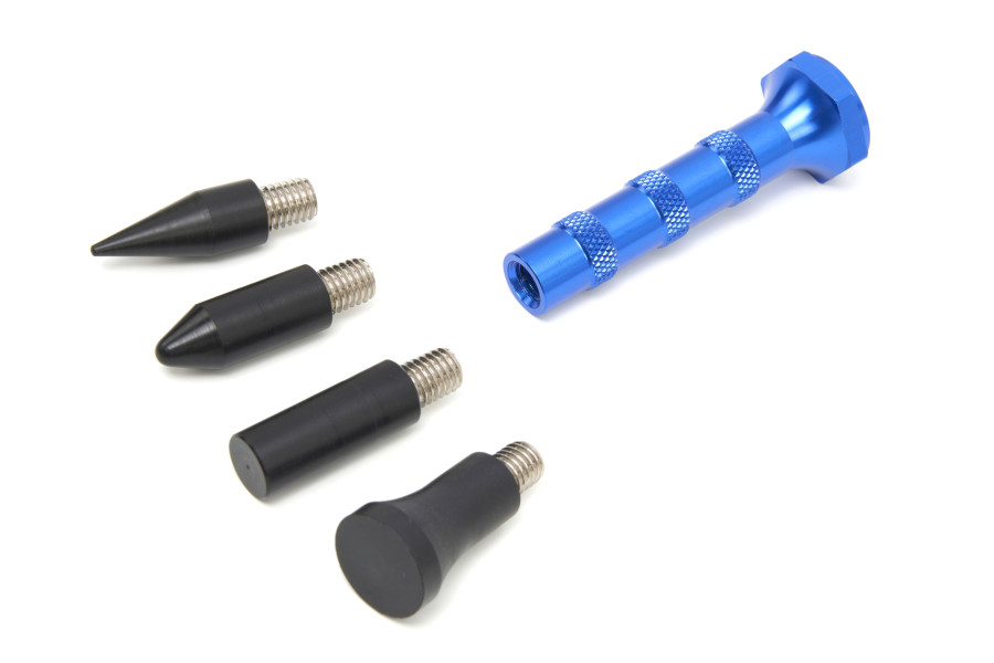 Kit d'outils HBM 5 pièces, stylo denté avec têtes interchangeables et support réglable de 70 à 100 mm